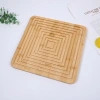 Bohemian wavy pattern solid wood tray, simple bamboo wavy tableware plate for home use, afternoon tea dessert bread board Application Scenario